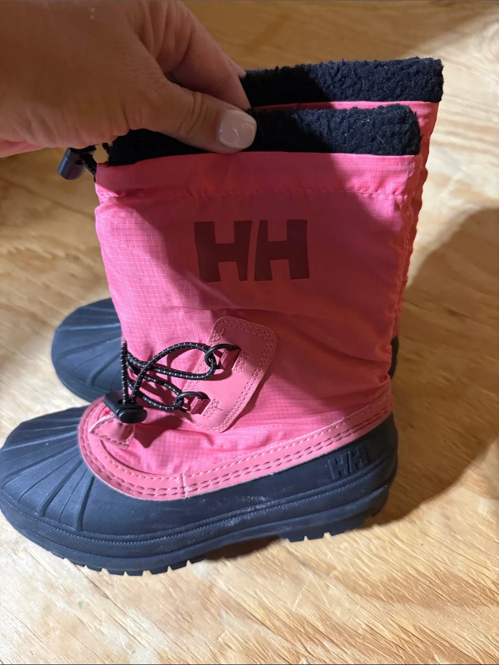 Kids Pink Helly Hanson Winter Boots - Lightweight Insulated Snow Shoes